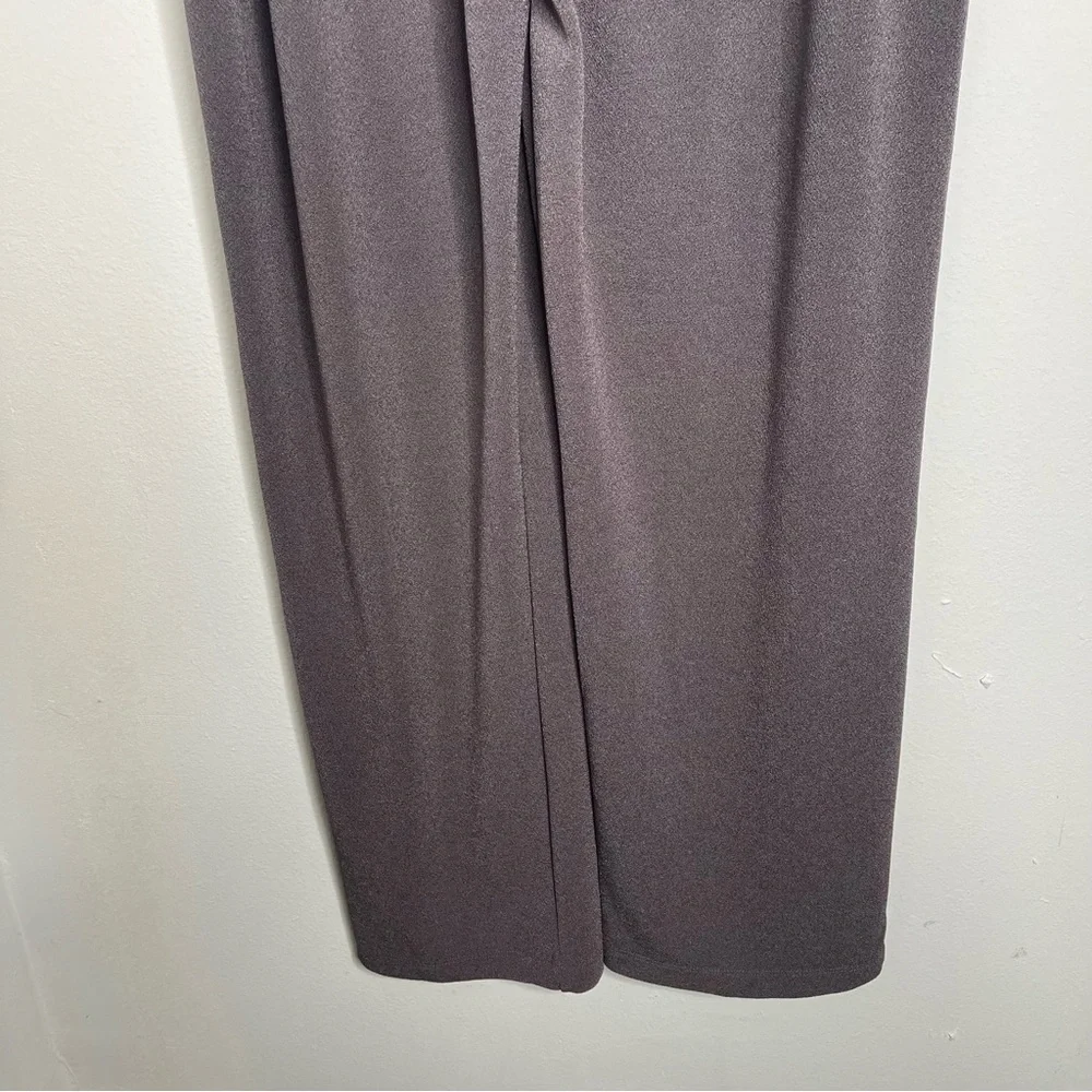 Easywear by Chico's Crepe Sharryl Pull On Pants in Chelsea Gray Size 3